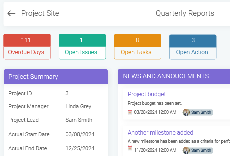 Dedicated Project Workspace