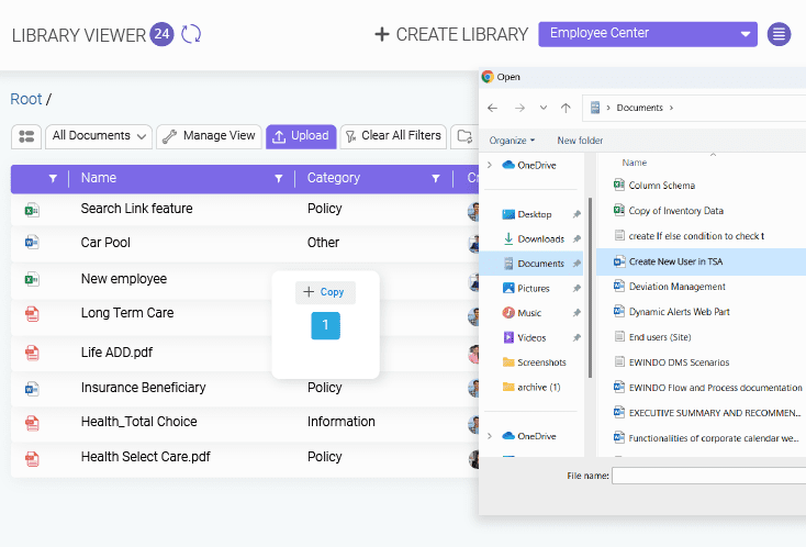 Organized Document Repositories