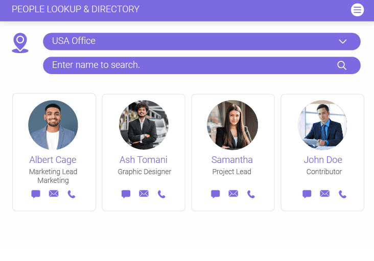 Find co-workers and connect with them