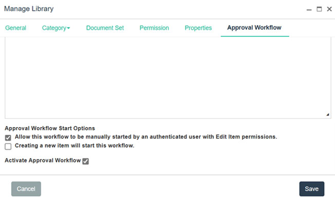 implementing approval workflow