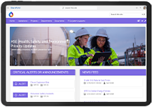 Intranet examples for oil and gas